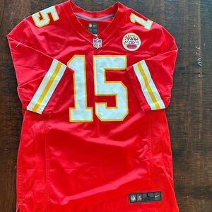 Nike Youth Kansas City Chiefs #15 Red Jersey with Yellow & White Accents